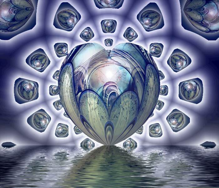 Heart Opening / Coeur Rveil / Despertar de Corazn / Flssiges Herz / Kokoro no Hiraki - an art work by T Newfields begun in Feb 2002 and Finished in March 2003 in Nagoya, Japan in memory of Maurice Blondel