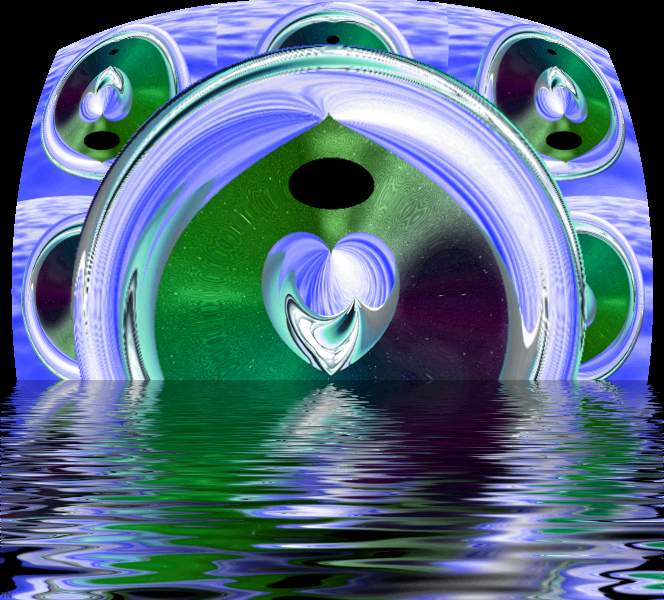 Heart Rings - an art work by T Newfields created in Nov. 2001
